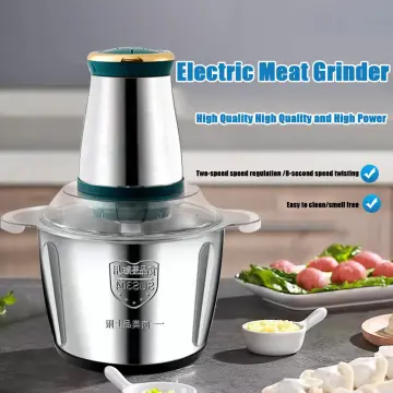 304 Stainless Steel Electric Chopper Meat Grinder Mincer Food