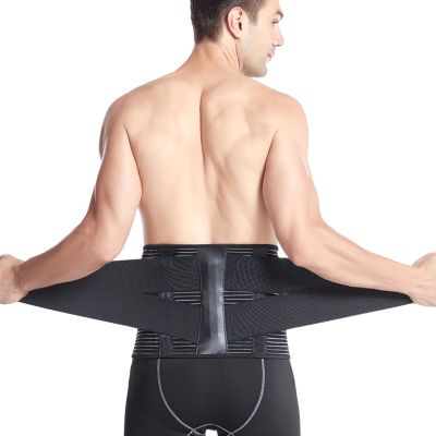 Breathable Double Banded Steel Lumbar Back Brace Waist Belt Women Men Medical Lower Spine Support Orthopedic Corset Relieve Pain