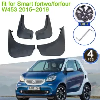 สำหรับ Smart Fortwo Forfour W453 453 2015 2016 2017 2018 2019 MudFlaps Splash Guards Flap Mudguards Fender ล้อหน้าอุปกรณ์เสริม