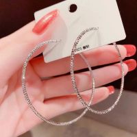 【YP】 New Fashion Trend 925 Needle Exaggerated Exquisite Large Hoop Earrings Womens Jewelry Wholesale