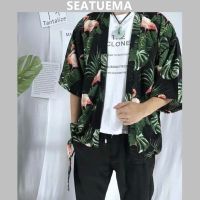 SEATUEMA เสื้อสำหรับทั้งหญิงและชายสไตล์ฮาวายเสื้อคู่แบบหลวมเทรนด์ชายหาด