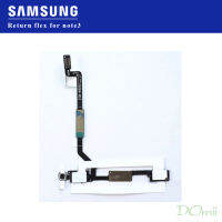 สแกนเนอร์สัมผัสสำหรับ Samsung Galaxy Note 3 N9002 N9009 N9005หน้าแรกกลับปุ่ม F LEX เคเบิ้ลอะไหล่