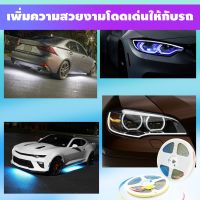 ไฟ LED เส้น ไฟเส้น LED Strip Light แบบเส้นขนาด 8 มิล ยาว 5 เมตร สีเหลืองวอร์มไวท์ WARM WHITE ตัดต่อได้ ใช้ไฟ 12โวลต์ สว่างมาก