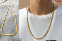 สร้อยคอหางกระรอก ทอง SSS 4มิล necklace hiphop สแตนเลสแท้ Stainless แฟชั่นชาย แฟชั่นผู้หญิง 316l allacc