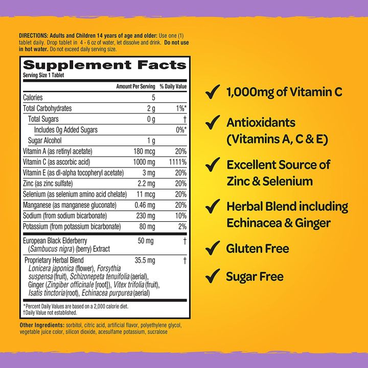 วิตามินซี-เม็ดฟู่-blast-of-vitamin-c-elderberry-2-tubes-20-effervescent-tablets-airborne