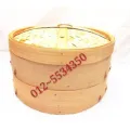 2 Tier 16inch /40cm Bamboo Steamer DimSum Basket Rice Pasta Cooker Set with Lid#蒸包#点心#. 