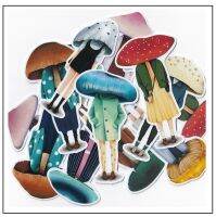 13PCS Mushroom girl Stickers  Hand account material handbook sticker album DIY Stickers Labels