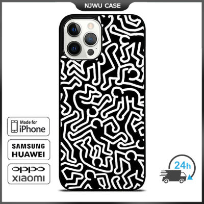 Keith Haring 17 Phone Case for iPhone 14 Pro Max / iPhone 13 Pro Max / iPhone 12 Pro Max / XS Max / Samsung Galaxy Note 10 Plus / S22 Ultra / S21 Plus Anti-fall Protective Case Cover