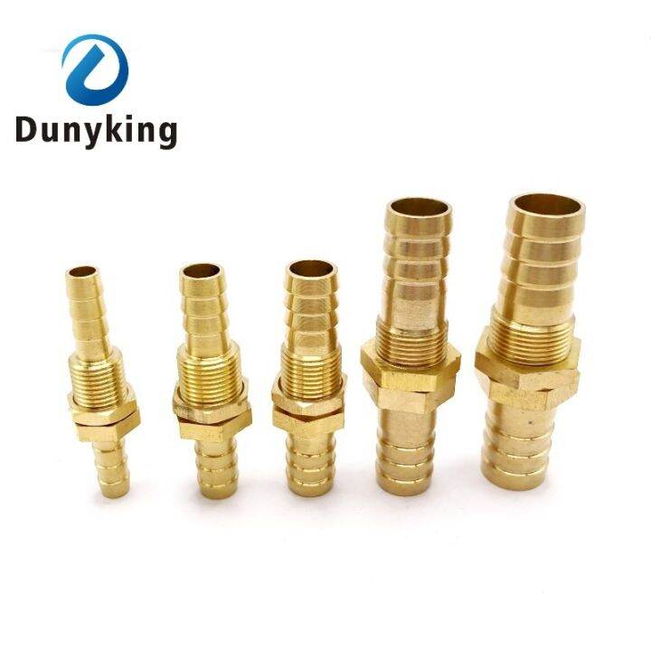 Water Purifiers Pipe 6 8 10 12 14 16Mm Hose Barb Bulkhead Brass Barbed