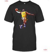 ราคาต่ำสุด!!irjfje 2023 Lebron Basketball Adults T-Shirt, Lebron-James T Shirt, Lebron G.O.A.T. King T-Shirt ดพิมพ์ลาย เ  U4PD