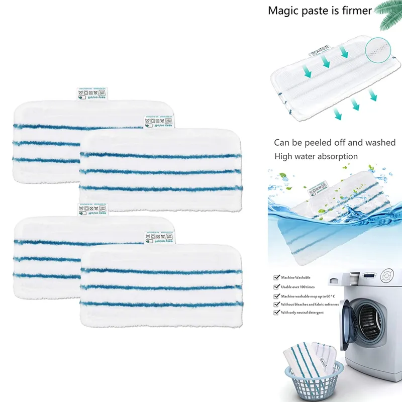 1PC Washable Mop Pads for Black & Decker Steam Mop FSM 1600 1610 1620 1630 Steam  Mop Cleaning Mop Reusable Replacement Mopping Cloth