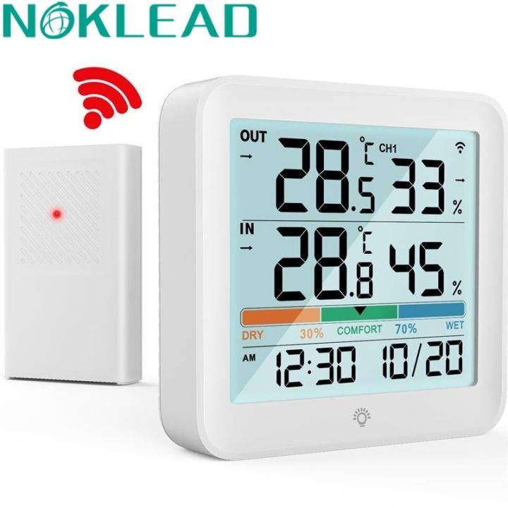 noklead-เครื่องวัดอุณหภูมิแบบดิจิตอล-lcd-ตัววัดอุณหภูมิความชื้นในร่ม-เครื่องวัดความชื้นในความชื้นและอุณหภูมิกลางแจ้งสำนักงาน