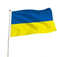 【HOT】✈☄ Ukraine Decoration Flag Fade Resistance Polyester