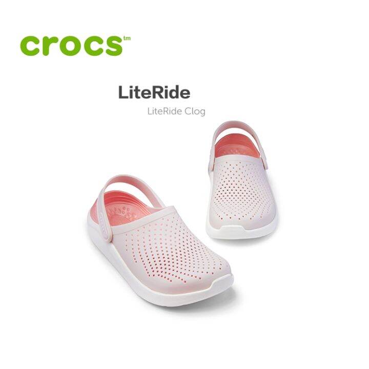 spot-crocs-literide-กลางแจ้งชายและหญิงรองเท้าชายหาดกันลื่นรองเท้าแตะกีฬาป่าลำลอง