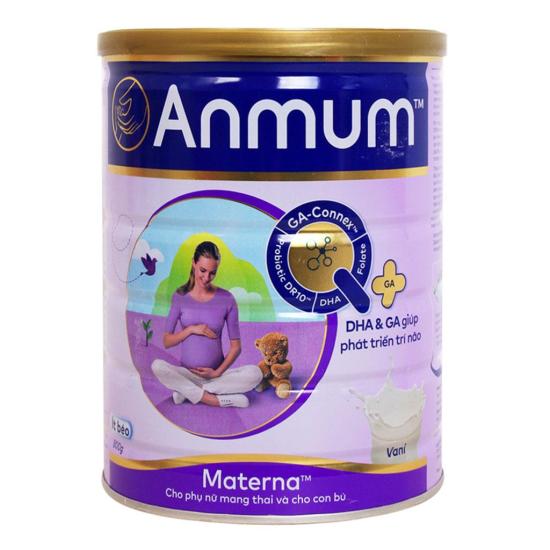 Sữa bột anmum materna hương vani hộp 800g ít béo, cho phụ nữ mang thai và - ảnh sản phẩm 2