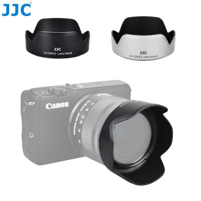 JJC ฮู้ด EW-53สำหรับ Canon EF-M 15-45มม. F3.5-6.3คือ STM &amp; RF-S 18-45มม. F4.5-6.3เป็น STM Es สำหรับ EOS R100 R50 M50 M6 M5 M200