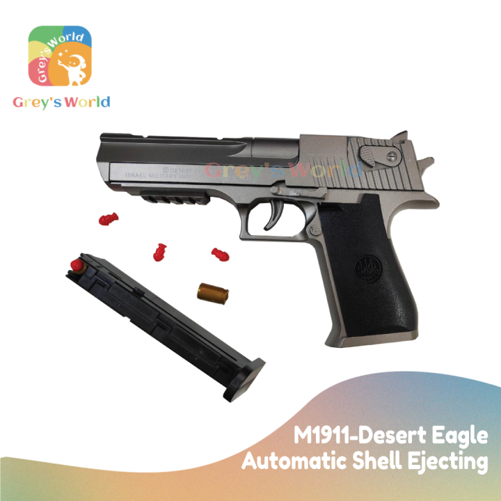 Semi automatic M1911, desert eagle, glock soft bullet toy gun, shell