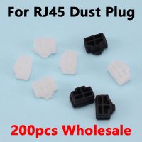 200pcs Ethernet Hub Port RJ45 Anti Dust Cover Cap Protector Plug RJ45 Dust Plug For Laptop/ Computer/ Router RJ45 Connector