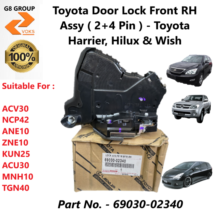 Toyota Door Lock Front RH Assy ( 2+4 Pins ) Toyota Harrier, Wish