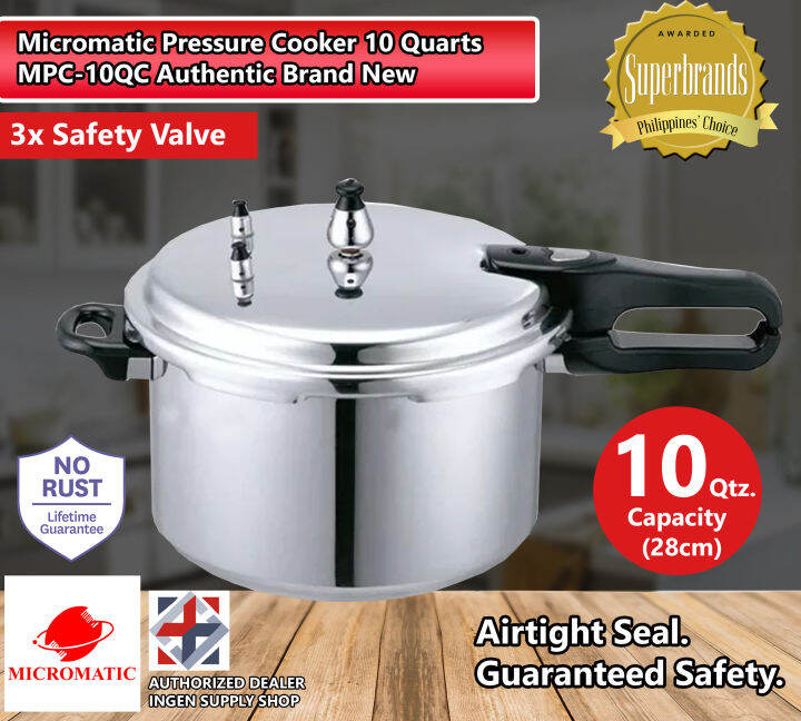 Micromatic Pressure Cooker 4 / 6 /8 / 10 Quartz Capacity Authentic