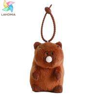 Lahomia Capybara Boneka Mainan คาพิบาร่าพวงกุญแจเครื่องรางตุ๊กตาสตัฟขนนุ่มตุ๊กตาของเล่นรูปสัตว์น่ารักสำหรับเด็กของขวัญวันหยุด