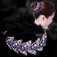 New Diamond Fashion Hair Accessories Adult Purple Crystal Hair Clips Colorful Headwear