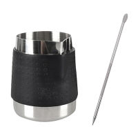 350ML Stainless Steel Milk Frothing Jug with Decorating Pen Milk Pitcher Espresso Coffee Pitcher Barista Coffee Latte