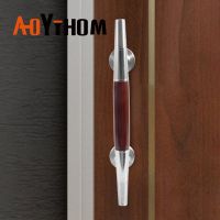 ▽♠ AOYIHOM Modern Minimalist Kitchen Cabinet Storage Pulls Red Brushed Furniture Handle Stainless Steel Bathroom Glass Door Knob