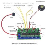 16 Channel 2.4G Remote Control Transmitter + Receiver Board Control Panel 12V Controller DIY for RC Car/Ship/Excavator