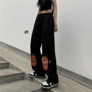 Streetwear Khaki Cargo Pants Women Korean Fashion Hippie Black Wide Leg  Trousers for Female Kpop Oversize Joggers 