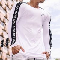 （Ready Stock）? European Station 2023 Summer New Long Sleeve T-Shirt Mens High-End Fashion Brand Trend Milk Silk Slim Full Sleeve Top YY