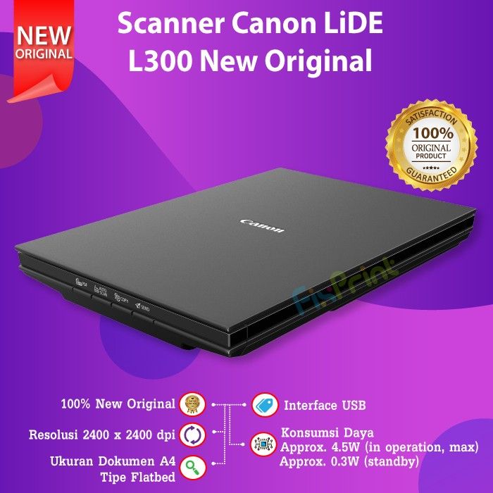 Scanner Canon Lide L300 Flatbed Canoscan A4 Lide 300 Garansi Resmi Ori Lazada Indonesia 9565