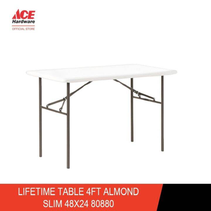 LIFETIME TABLE 4FT ALMOND SLIM 48X24 80880 Lazada PH