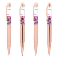 Gift Giving Smooth Writing Rose Gold Office Glittery Pens Ballpoint Pen Metal Ball Pens