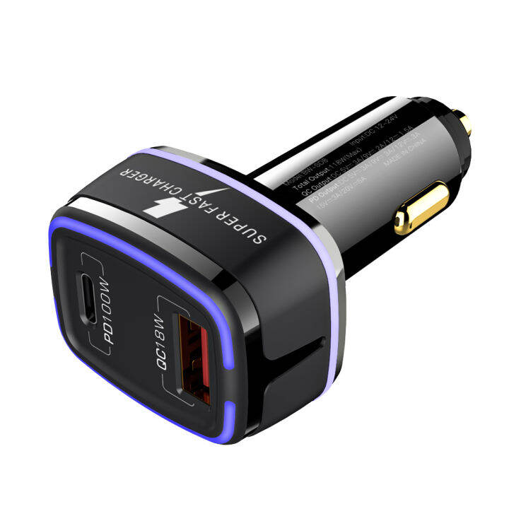 blitzwolf-bw-sd8-118w-2-ports-100w-usb-c-pd3-0-18w-qc3-0-usb-car-charger-adapter-support-fcp-scp-vooc-fast-charging-chargers