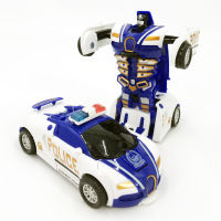 One-Key Automatic Transform Robot Car Model Toy For Boys Children Plastic Funny Action Figures Deformation Vehicles Car Kid