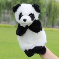 Cartoon Panda Hand Puppet Kids Glove Stuffed Animal Soft Plush Doll Story Telling Pretend Role Play Educational Teaching Toys