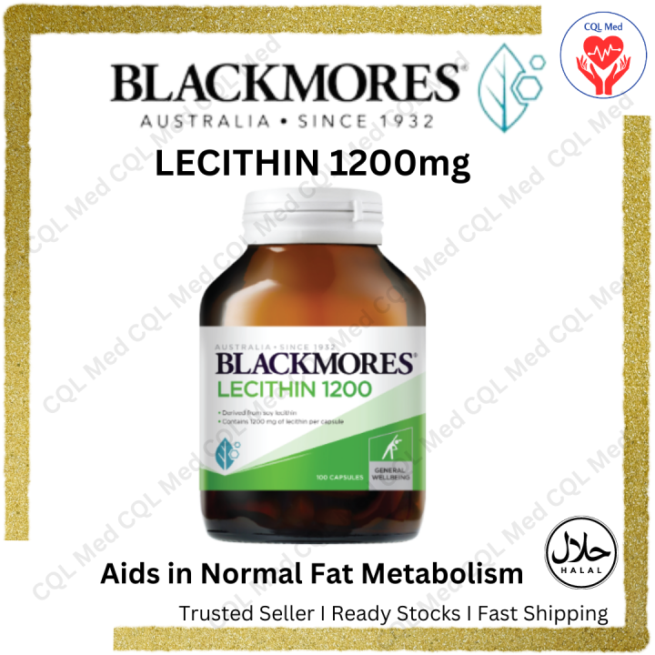 BLACKMORES Lecithin 1200 100’S Aids in Normal Fat Metabolism Lazada