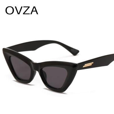 OVZA แว่นกันแดดทรงตาแมวสำหรับผู้หญิง,แว่นตากรอบใหญ่เลนส์ป้องกันแสงยูวี2022รุ่นใหม่ปี S4006