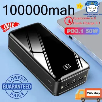 Power Bank 100000mah Portable Charger 4 Usb Led Poverbank External Battery  Powerbank 100000 Mah For Iphone Xiaomi Samsung Huawei