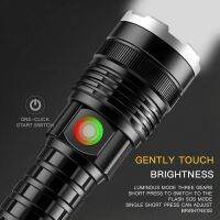 [100 High Quality] 2000m Range, Zoomable, 10000 Lumen, Rechargeable, 26650 Battery 10+ Hours, Aluminum Alloy LED Tactical Flashlight for Biking Camping Outdoor Light Touchlight Lantern Torch light Lamp Lampu suluh terang jarak jauh lampu pi