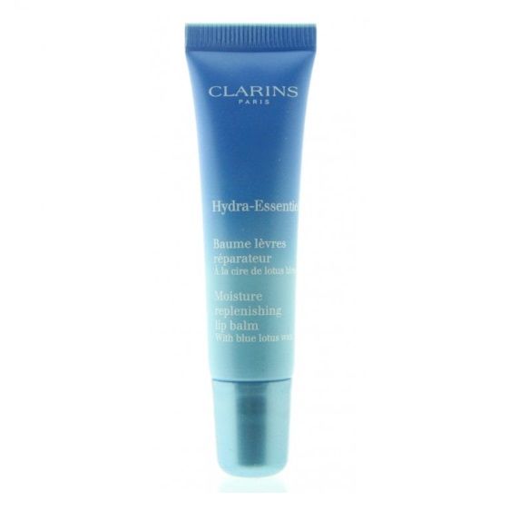 clarins-hydra-essentiel-moisture-replenishing-lip-balm-with-blue-lotus-wax-15-ml-ฟื้นบำรุงสภาพผิวให้แลดูเปล่งปลั่งอมชมพู-เรียวปากดูอิ่มเอิบมีสุขภาพดีอย่างเป็นธรรมชาติ