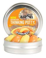 Crazy Aaron s Thinking Putty รุ่นเปลี่ยนสีตามอุณหภูมิ สีส้มเหลือง Sunburst กระปุกเล็ก ดินน้ำมันวิทยาศาสตร์ ไม่มีวันแห้ง ฝึกจินตนาการ ไม่ใช่สไลม์ ไม่ใช่ Play-doh