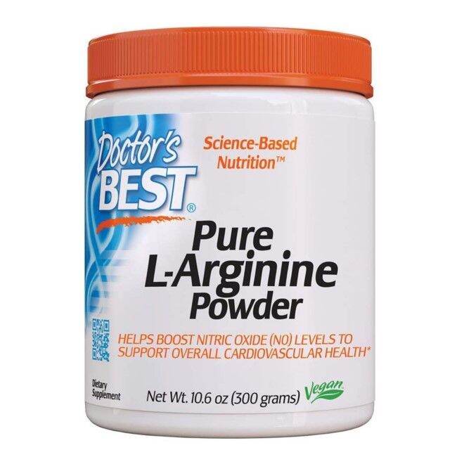 Doctor's Best, Pure LArginine Powder, 10.6 oz (300 g), Vegan, Gluten