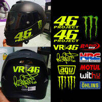 Motorcross 46 Rossi ลายเซ็นสติ๊กเกอร์มอนสเตอร์ SBK AGV MOTUL KYB RK NGK HRC OHLINS ยี่ห้อโลโก้อุปกรณ์ตกแต่งรถจักรยานยนต์