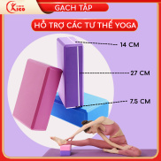 Gạch tập yoga cao cấp, gạch tập yoga cứng cáp dụng cụ tập Yoga tại nhà