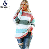 95% Polyester 5% Spandex Fat Woman Large Size Loose Long-sleeved Top Pl251320【fast】