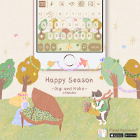 Happy Season Keyboard Theme⎮(E-Voucher) for Pastel Keyboard App