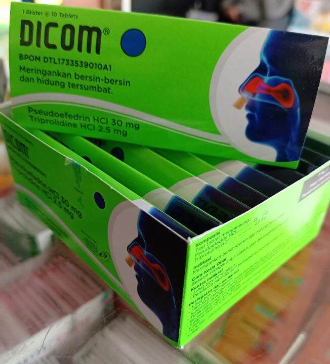 DICOM TABLET OBAT FLU DAN HIDUNG TERSUMBAT | Lazada Indonesia