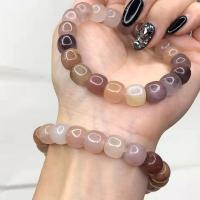 【YF】◆◊❈  Jewelry Men Silk Jades Stone Bead Elastic Beaded Bangle Amulet
